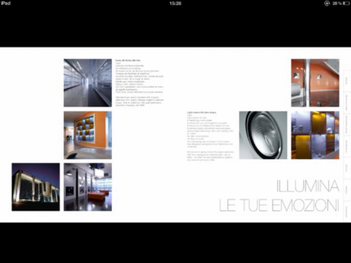 Biffi Luce iPad App. Light touch.